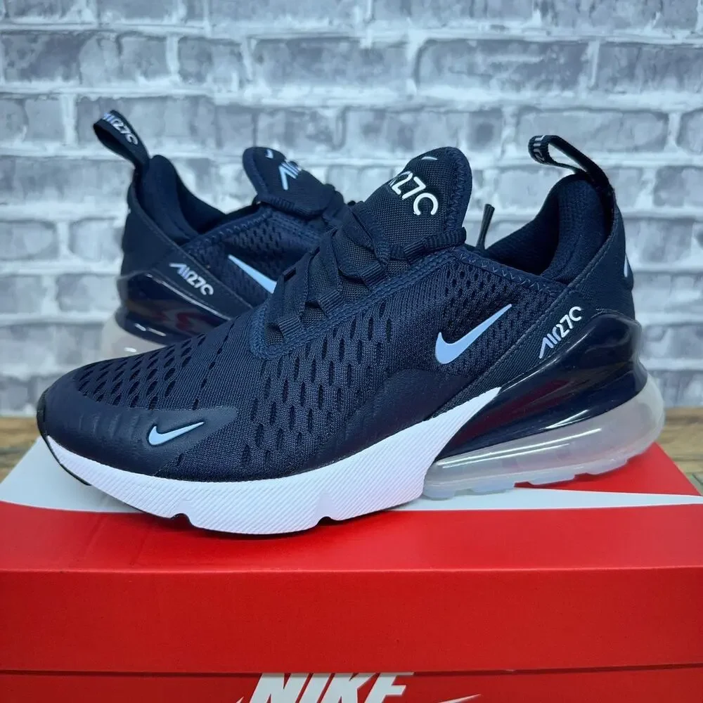 Nike Air Max 270 GS Obsidan Blue White 943345-407 Youth Size 4Y / Womens 5.5